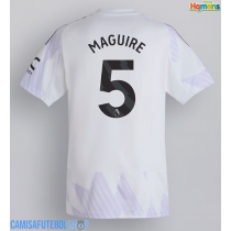 Camisa de time de futebol Manchester United Harry Maguire #5 Replicas 2º Equipamento 2025-26 Manga Curta